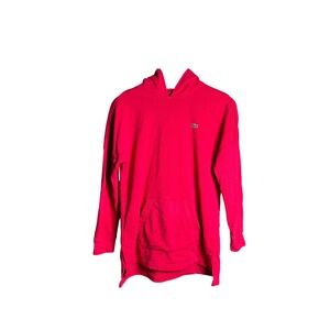 Lacoste Sport Pink Hoodie Long Sleeve Kangaroo Pocket Croc Logo Size 40